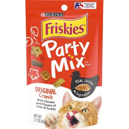 Friskies Party Mix Original Crunchy Cat Treats - 2.1 oz