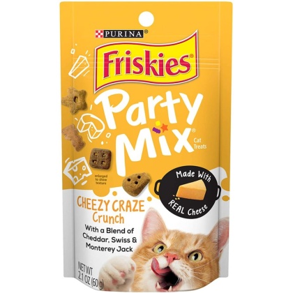 Friskies Party Mix Crunch Treats Cheezy Craze - 2.1 oz