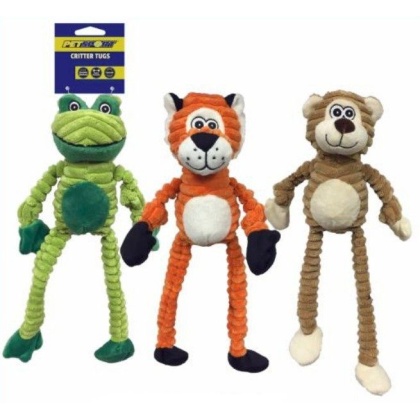 Petsport Critter Tug Dog Toy - 1 Pack (Assorted Styles)