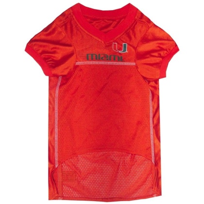 Pets First U of Miami Jersey for Dogs - X-Large