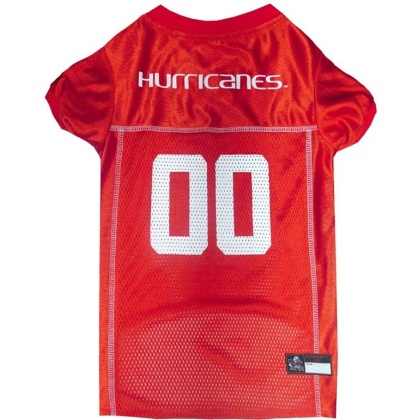 Pets First U of Miami Jersey for Dogs - Small