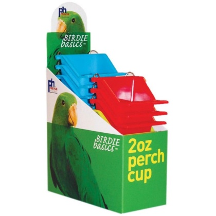 Prevue Birdie Basics 2 oz Perch Cup for Birds - 12 count