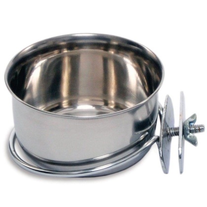 Prevue Stainless Steel Coop Cup with Bolt - 10 oz