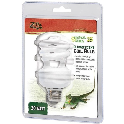Zilla Tropical UV Coil Lamp - 20 Watts