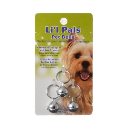 Li'l Pals Pet Bells - Silver - Silver Pet Bells