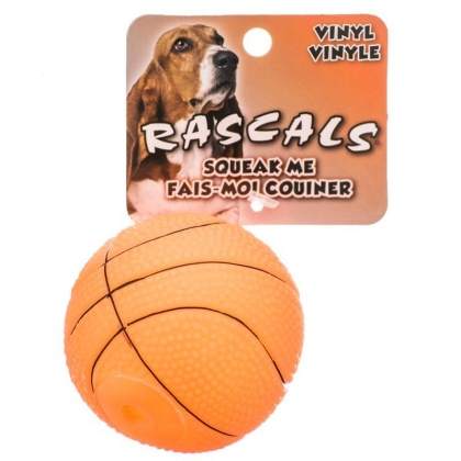 Rascals Vinyl Basketball for Dogs - 2.5\