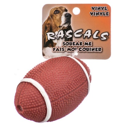 Rascals Vinyl Football Dog Toy - 4