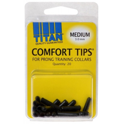 Titan Comfort Tips for Prong Training Collars - Medium (3.0 mm) - 20 Count