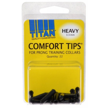 Titan Comfort Tips for Prong Training Collars - Heavy (3.3 mm) - 22 Count