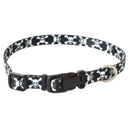 Pet Attire Styles Skulls Adjustable Dog Collar - 8\