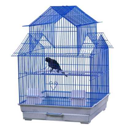AE Cage Company House Top Bird Cage Assorted Colors 18