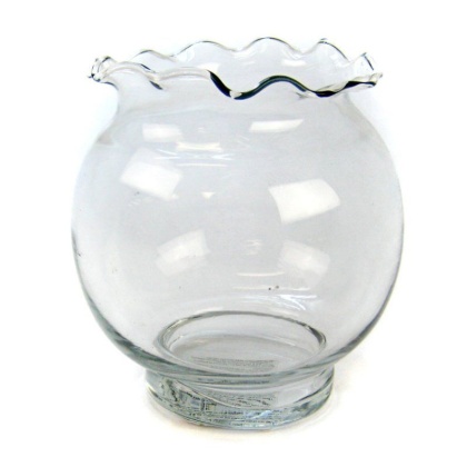 Anchor Hocking Fluted Ivy Fish Bowl - 4 3/4