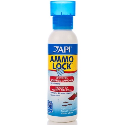 API Ammo Lock Ammonia Detoxifier for Aquariums - 4 oz (Treats 236 Gallons)