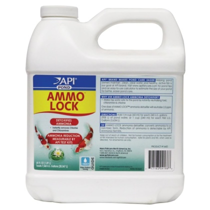 PondCare Ammo Lock Ammonia Detoxifier for Ponds - 64 oz (Treats 7,680 Gallons)