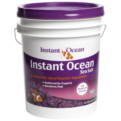 Instant Ocean Sea Salt for Marine Aquariums, Nitrate & Phosphate-Free - 46 lbs (Treats 160 Gallons)