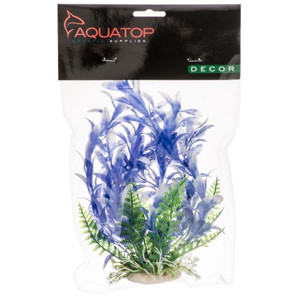 Aquatop Bacopa Aquarium Plant - Blue & White - 6