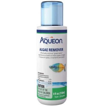 Aqueon Algae Remover Controls Green Water in Freshwater Aquariums - 4 oz