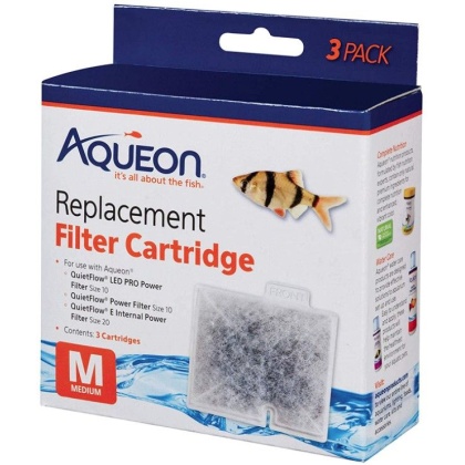 Aqueon QuietFlow Replacement Filter Cartridge - Medium (3 Pack)
