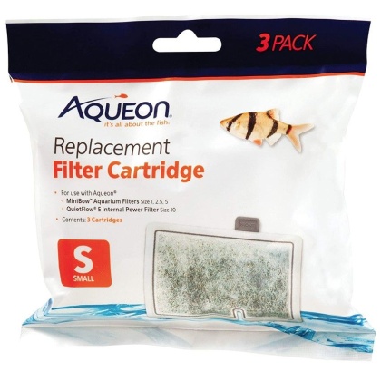 Aqueon QuietFlow Replacement Filter Cartridge - Small (3 Pack)