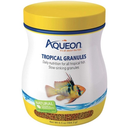 Aqueon Tropical Granules Fish Food - 6.5 oz