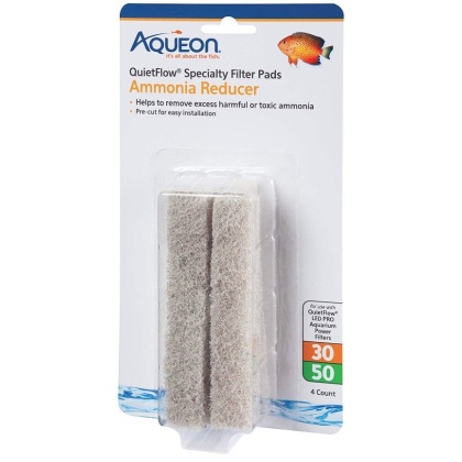 Aqueon Ammonia Reducer for QuietFlow LED Pro 30/50 - 4 count