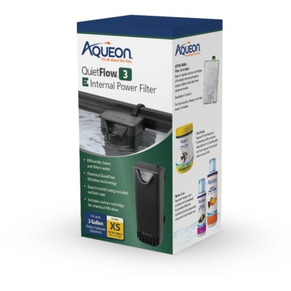 Aqueon Quietflow E Internal Power Filter - 3 Gallons
