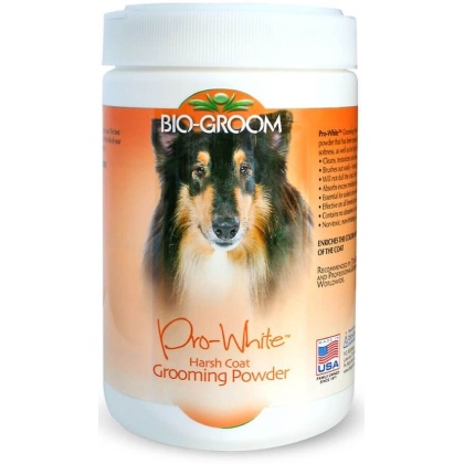 Bio Groom Pro-White Harsh Coat Grooming Powder for Dogs - 8 oz
