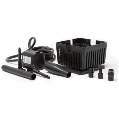Beckett Submersible Pump and Container Kit for Mini Fountains and Bird Baths Black - 1 count