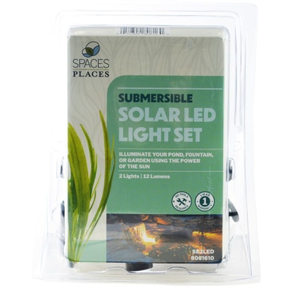 Beckett Pond Solar LED Lights with 2 Light Heads - 1 count