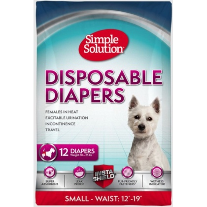 Simple Solution Disposable Diapers - Small - 12 Count - (Waist 15\