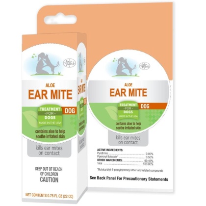 Four Paws Ear Mite Remedy for Dogs - .75 oz