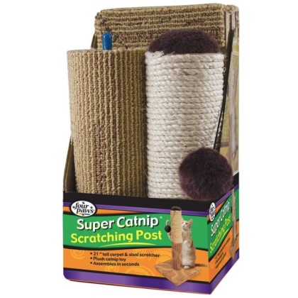 Four Paws Super Catnip Carpet and Sisal Cat Scratching Post 21