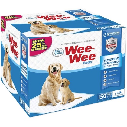 Four Paws Wee Wee Pads Original - 150 Pack - Box (22