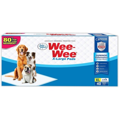 Four Paws X-Large Wee Wee Pads - 40 Pack (28