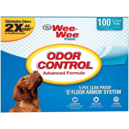 Four Paws Wee Wee Pads - Odor Control - 100 Pack - (22