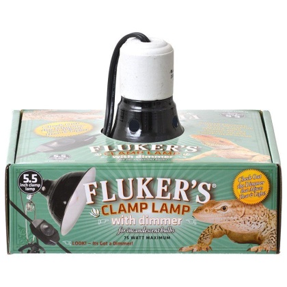 Flukers Clamp Lamp with Dimmer - 75 Watt (5.5\