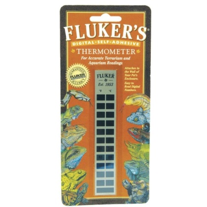 Flukers Digital Self-Adhesive Thermometer - 1 Pack