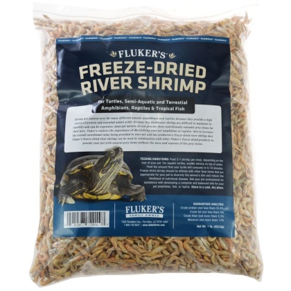 Flukers Freeze-Dried River Shrimp - 1 lb