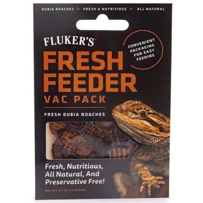 Flukers Dubia Roach Fresh Feeder Vac Pack  - 0.7 oz