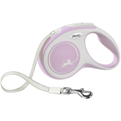 Flexi Comfort Retractable Nylon Tape Dog Leash Pink - Small - 1 count