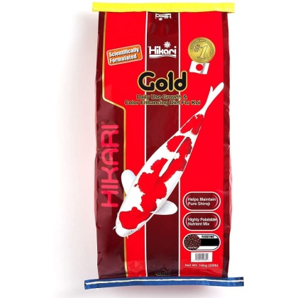 Hikari Gold Color Enhancing Koi Food - Large Pellet - 22 lbs