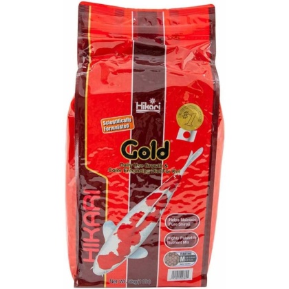 Hikari Gold Color Enhancing Koi Food - Medium Pellet - 11 lbs