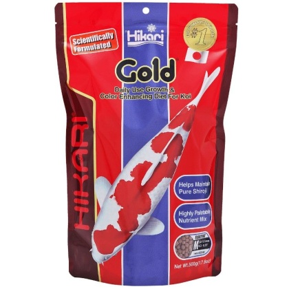 Hikari Gold Color Enhancing Koi Food - Medium Pellet - 17 oz