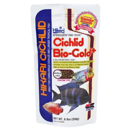 Hikari Cichlid Bio-Gold + (Medium Pellet) - 8 oz