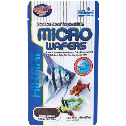 Hikari Micro Wafers for Small & Medium Size Tropical Fish - 1.58 oz