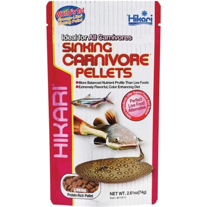 Hikari Sinking Carnivore Pellets for Bottom Feeding Fish - 2.61 oz