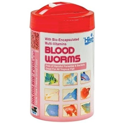 Hikari Bloodworms - Freeze Dried - 0.42 oz - 12 Grams