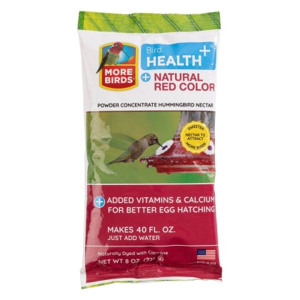 More Birds Health Plus Natural Red Hummingbird Nectar Powder Concentrate  - 8 oz