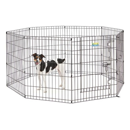 MidWest Contour Wire Exercise Pen with Door for Dogs and Pets - 30