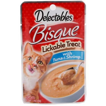 Hartz Delectables Bisque Lickable Cat Treats - Tuna & Shrimp - 1.4 oz